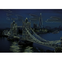 DINO Svietiace puzzle Súmrak nad Tower Bridge 1000 dielikov