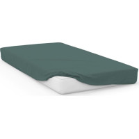 Bavlnená prestieradlo FASHION 220x200 cm + 25 cm - tmavo zelené