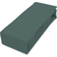 Bavlnená prestieradlo FASHION 200x160 cm + 25 cm - tmavo zelené