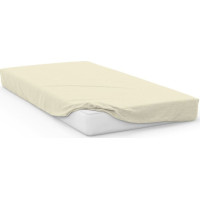 Prestieradlo FASHION 220x200 cm + 25 cm - bavlnený satén - béžové