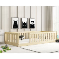 Detská Montessori posteľ z masívu borovice BELLA 190x90 cm - bez povrchových úprav