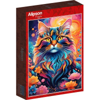 ALIPSON Puzzle Farebná mačka 1000 dielikov