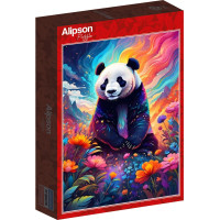 ALIPSON Puzzle Farebná panda 1000 dielikov