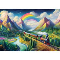 ART PUZZLE Puzzle Dúhový vlak 260 dielikov