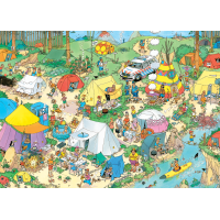 JUMBO Puzzle JvH Kempovanie v lese 1000 dielikov