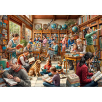 BLUEBIRD Puzzle Kníhkupectvo 2000 dielikov