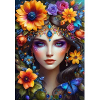ALIPSON Puzzle Kvetinová žena 1000 dielikov