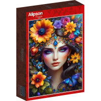 ALIPSON Puzzle Kvetinová žena 1000 dielikov