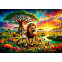 ART PUZZLE Puzzle Levia rodinka 200 dielikov