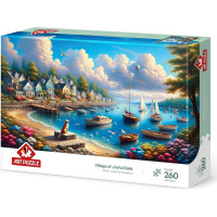 ART PUZZLE Puzzle Prístav plný plachetníc 260 dielikov