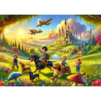 ART PUZZLE Puzzle Roztomilá hradná návšteva 200 dielikov