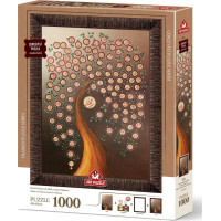 ART PUZZLE Puzzle s rámom a lepidlom 3v1 99 mien Alaha 1000 dielikov