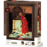 ART PUZZLE Puzzle s rámom a lepidlom 3v1 Cvičiteľ korytnačiek 1000 dielikov
