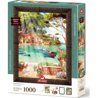 ART PUZZLE Puzzle s rámom a lepidlom 3v1 Dobré ráno 1000 dielikov