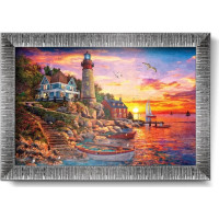 ART PUZZLE Puzzle s rámom a lepidlom 3v1 Nádherný západ slnka 1000 dielikov