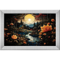 ART PUZZLE Puzzle s rámom a lepidlom 3v1 Nočné krásky 1000 dielikov