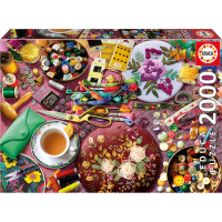 EDUCA Puzzle Šijací stôl 2000 dielikov