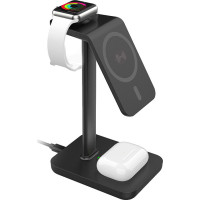 Solight stolná nabíjačka 3v1, Qi2, MagSafe kompatibilná