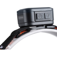 Solight LED čelové nabíjacie svietidlo, 170lm, teplé + studené svetlo, Li-Ion