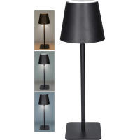 Solight LED nabíjacia lampička Lucca, 120lm, zmena CCT, stmievanie, čierna