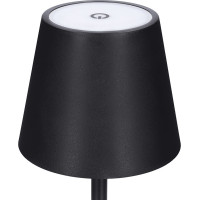 Solight LED nabíjacia lampička Lucca, 120lm, zmena CCT, stmievanie, čierna