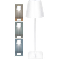 Solight LED nabíjacia lampička Lucca, 120lm, zmena CCT, stmievanie, biela
