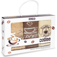 Sada kuchynských uterákov 30x50 cm (3 kusy) - COFFEE