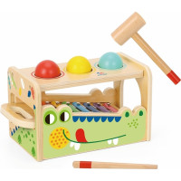2Kids Toys Zatĺkačka a xylofón Krokodíl