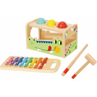 2Kids Toys Zatĺkačka a xylofón Krokodíl