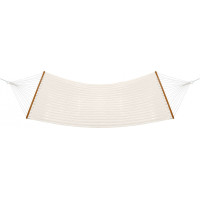 Závesná hojdacia sieť LUMO PREMIUM DUO prešívaná - 200x140 cm - ecru