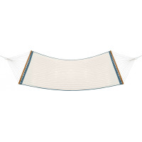 Závesná hojdacia sieť LUMO PREMIUM DUO prešívaná - 200x140 cm - tyrkysová