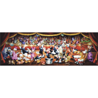 CLEMENTONI Panoramatické puzzle Disney orchester 1000 dielikov