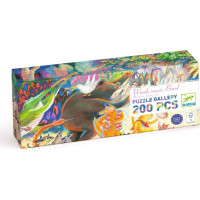 DJECO Panoramatické puzzle Lesné zvieratká 200 dielikov