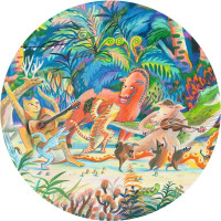 DJECO Panoramatické puzzle Lesné zvieratká 200 dielikov