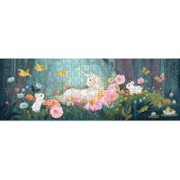 DJECO Panoramatické puzzle Rozprávkový les 200 dielikov