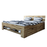 Posteľ z masívu duba cink FRED CUBE so šuplíkmi 200x160 cm