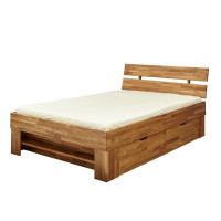 Posteľ z masívu duba cink FRED CUBE so šuplíkmi 200x160 cm