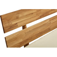 Posteľ z masívu duba cink FRED CUBE so šuplíkmi 200x180 cm