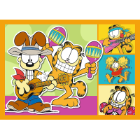 TREFL Puzzle Garfield miluje lasagne 4v1 (35,48,54,70 dielikov)
