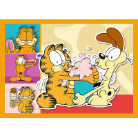 TREFL Puzzle Garfield miluje lasagne 4v1 (35,48,54,70 dielikov)