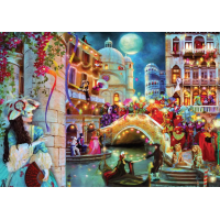 CLEMENTONI Puzzle Karnevalový mesiac 1000 dielikov
