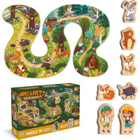 DODO Puzzle Kto žije v lese? 16 dielikov