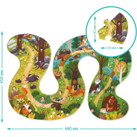 DODO Puzzle Kto žije v lese? 16 dielikov
