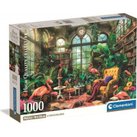 CLEMENTONI Puzzle Knižnica v skleníku 1000 dielikov
