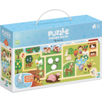 DODO Puzzle Labyrint: Cesta farmou 10 dielikov