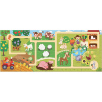 DODO Puzzle Labyrint: Cesta farmou 10 dielikov