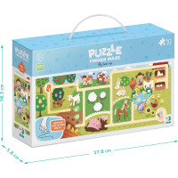 DODO Puzzle Labyrint: Cesta farmou 10 dielikov
