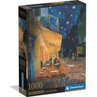 CLEMENTONI Puzzle Museum Collection: Terasa kaviarne v noci 1000 dielikov