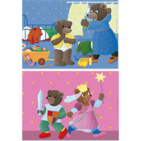 EDUCA Puzzle Petit Our Brun 2x48 dielikov