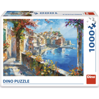 DINO Puzzle Stredomorské mestečko 1000 dielikov